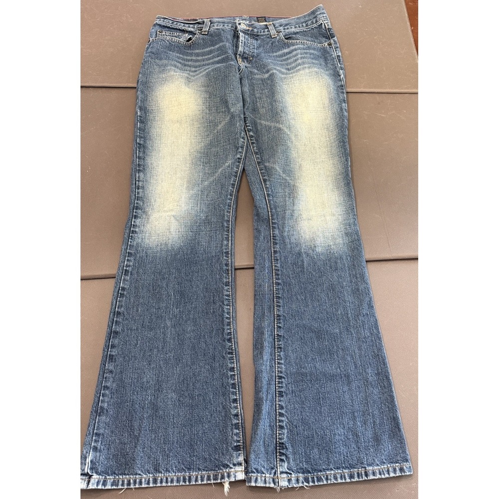 Abercrombie Fitch Y2K Jeans Women 10R Flare Boot Cut Button Fly Mid Rise VTG